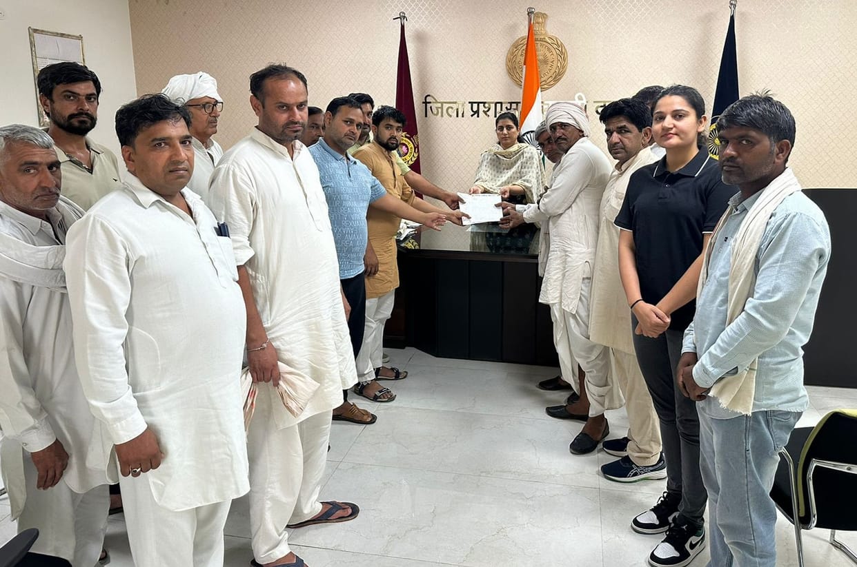 Villagers submitted memorandum to DC