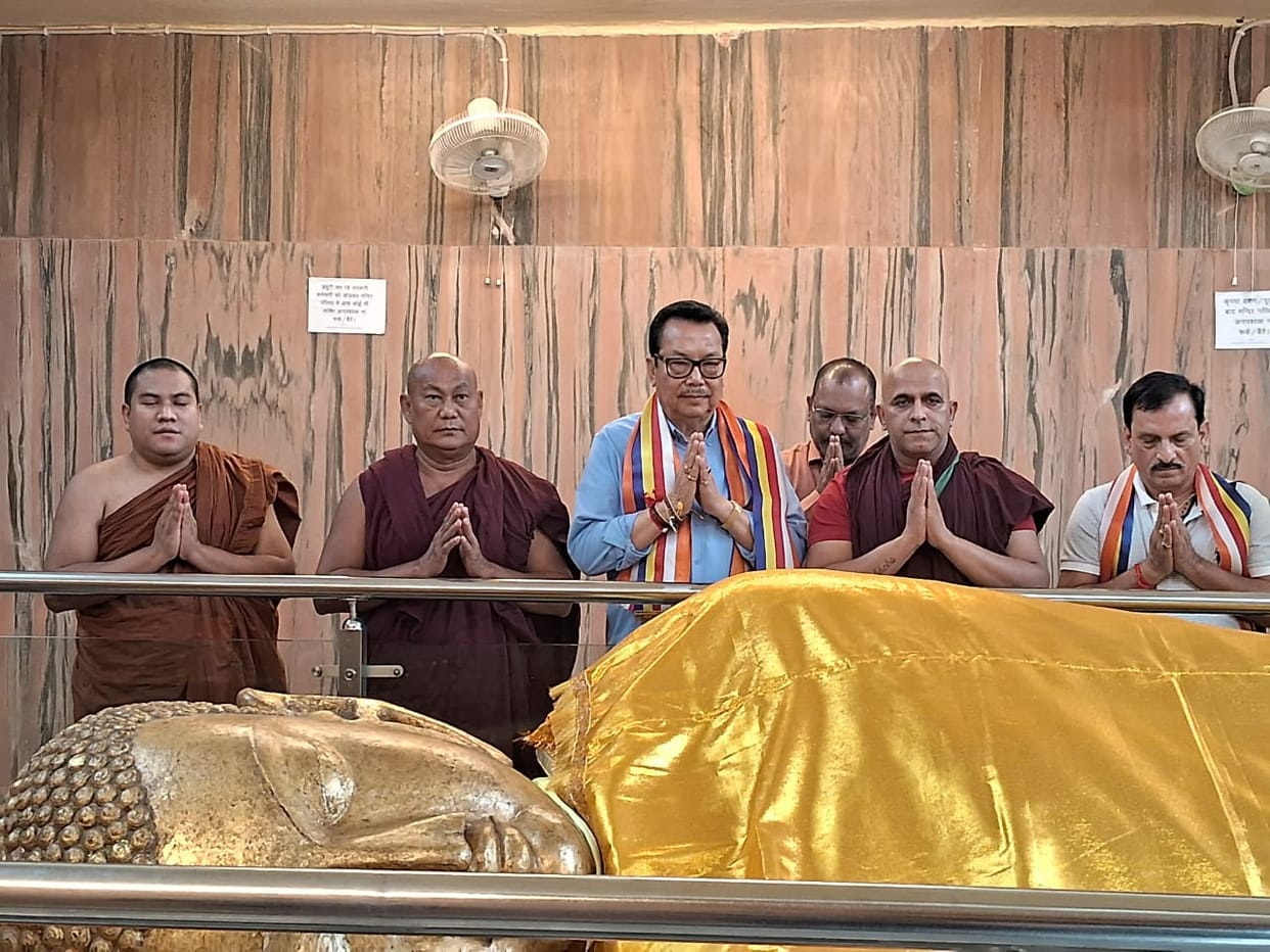 An initiative to connect Buddhist sites in the Northeast, Deputy CM Chowna is preparing to get global recognit