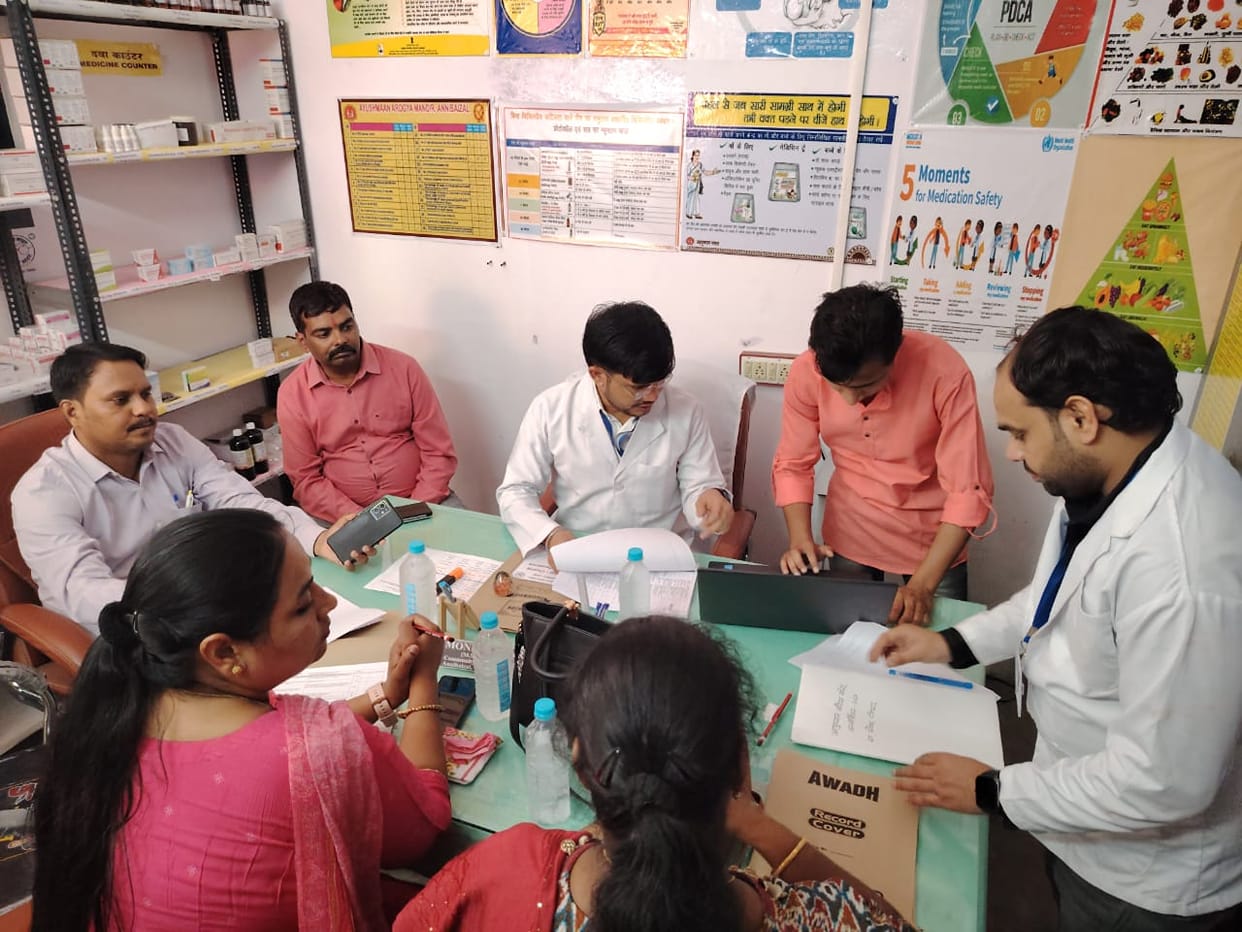 Central team tested health services in Arogya Mandir