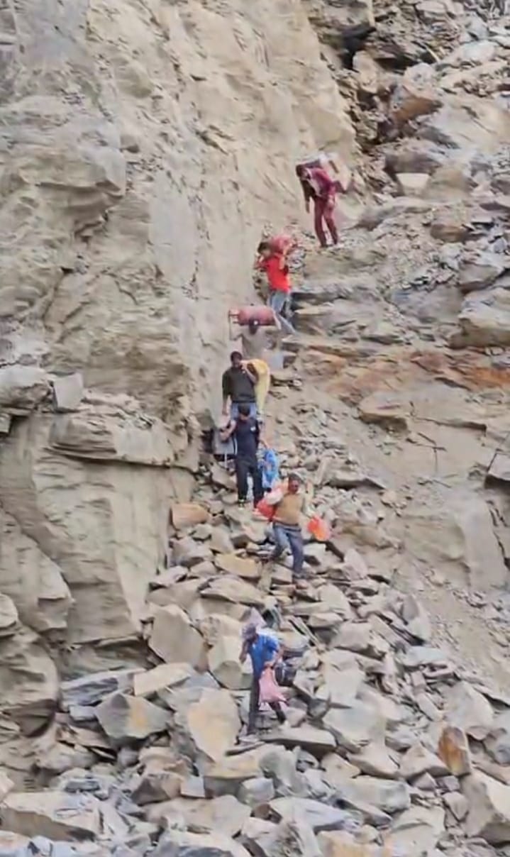 Mountain is being demolished, claim to restore Teesa-Bairagarh road in a week