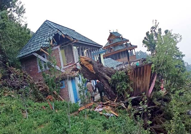 Tree fell on kitchen due to storm in Karsog, one dead, one injured