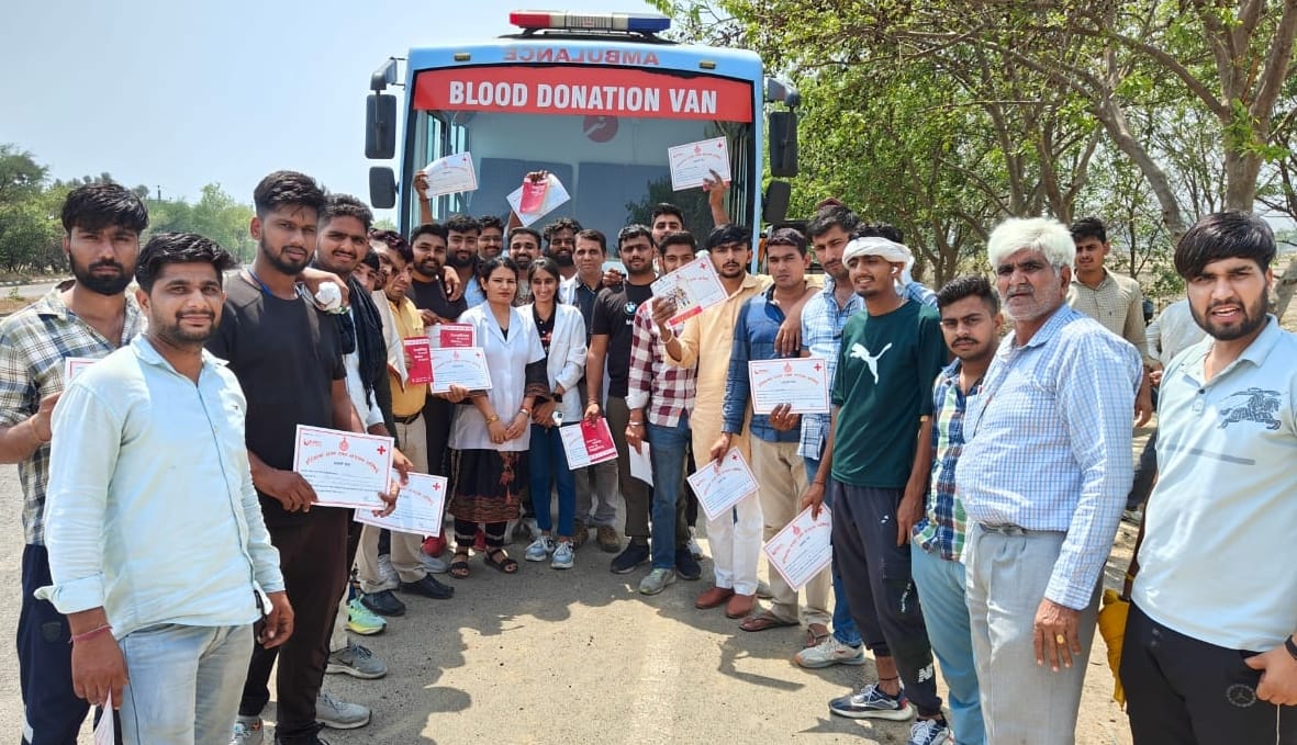 Blood donation camp organized on Thalassemia Day