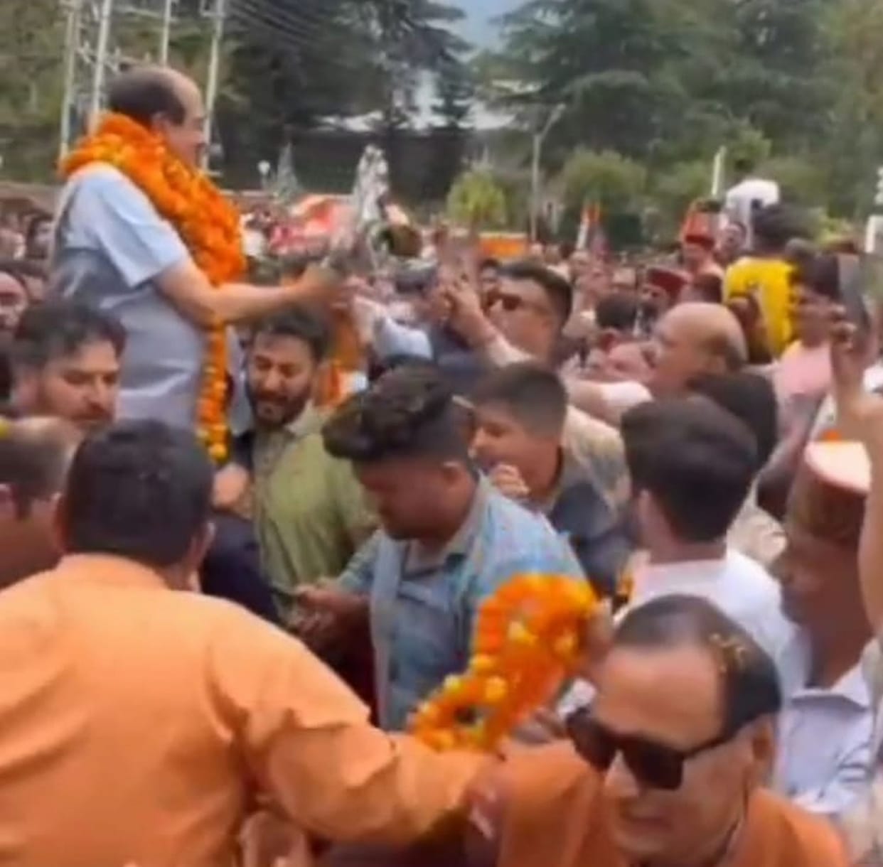 Video of scuffle with former MLA at Harsh's welcome program goes viral