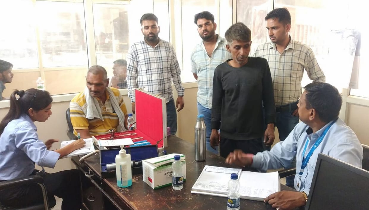 35 people donated blood in the camp