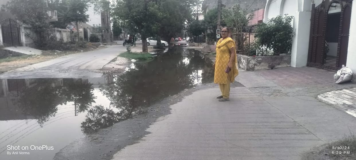 Sewer overflow in Housing Board Colony since last one week