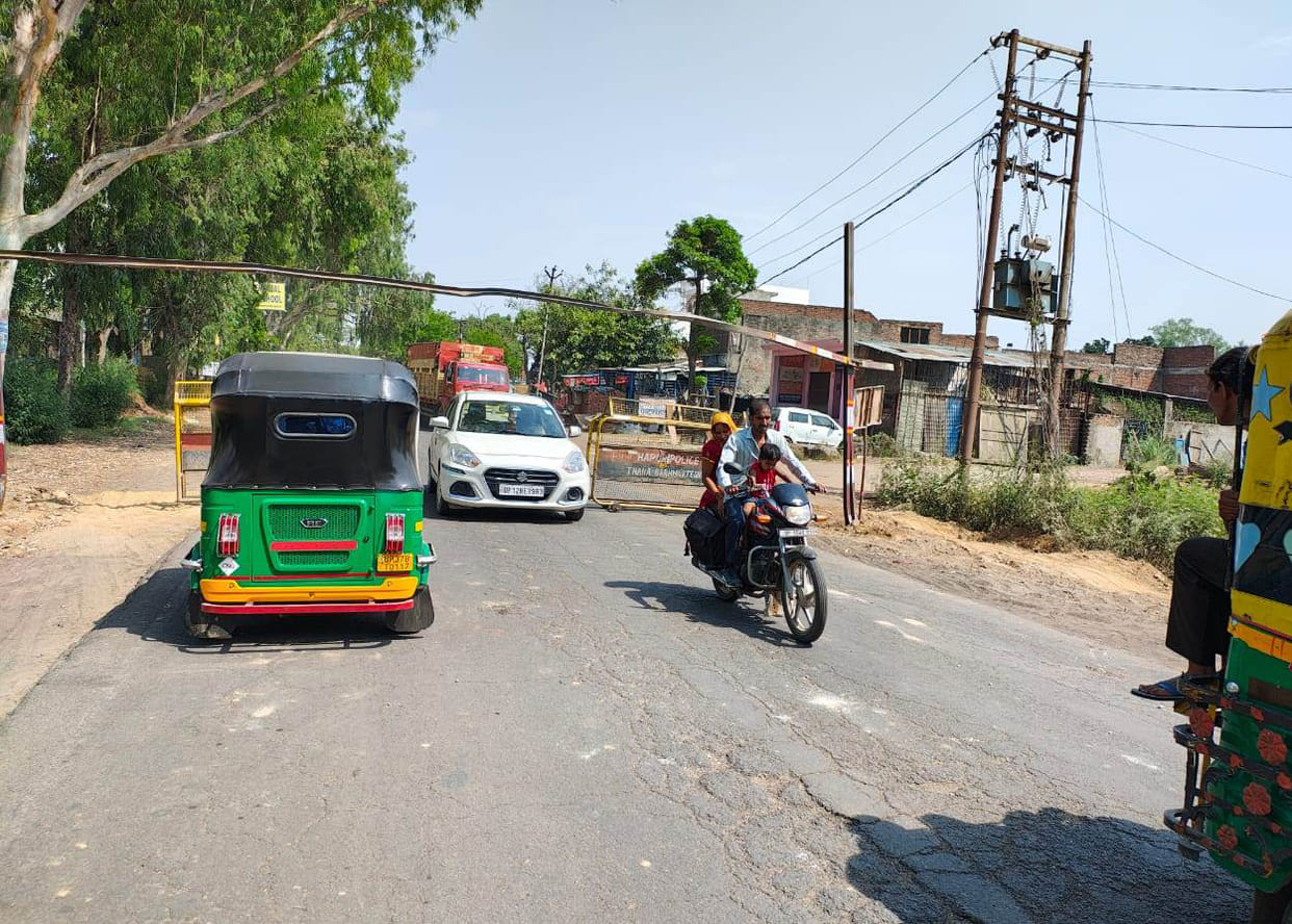 Diversion: Barrier installed to stop heavy vehicles