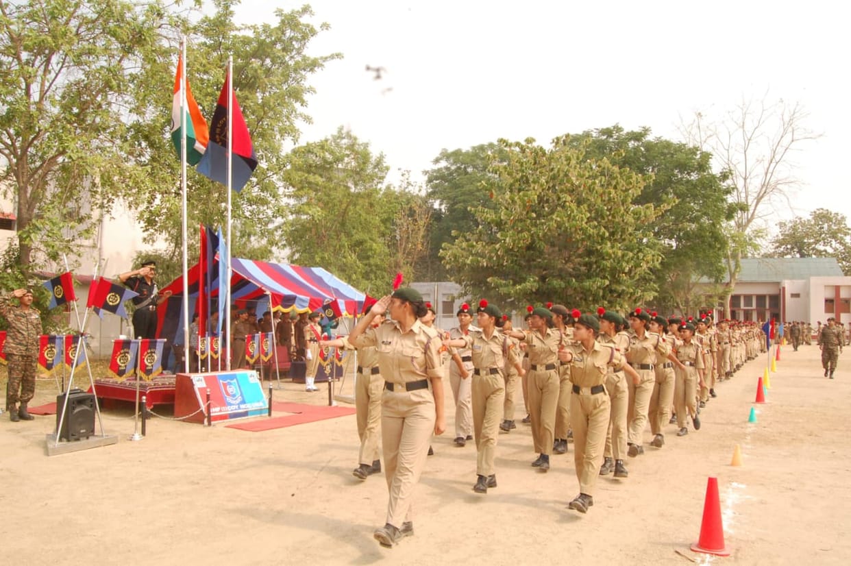 NCC cadets showed their skills in passing out parade