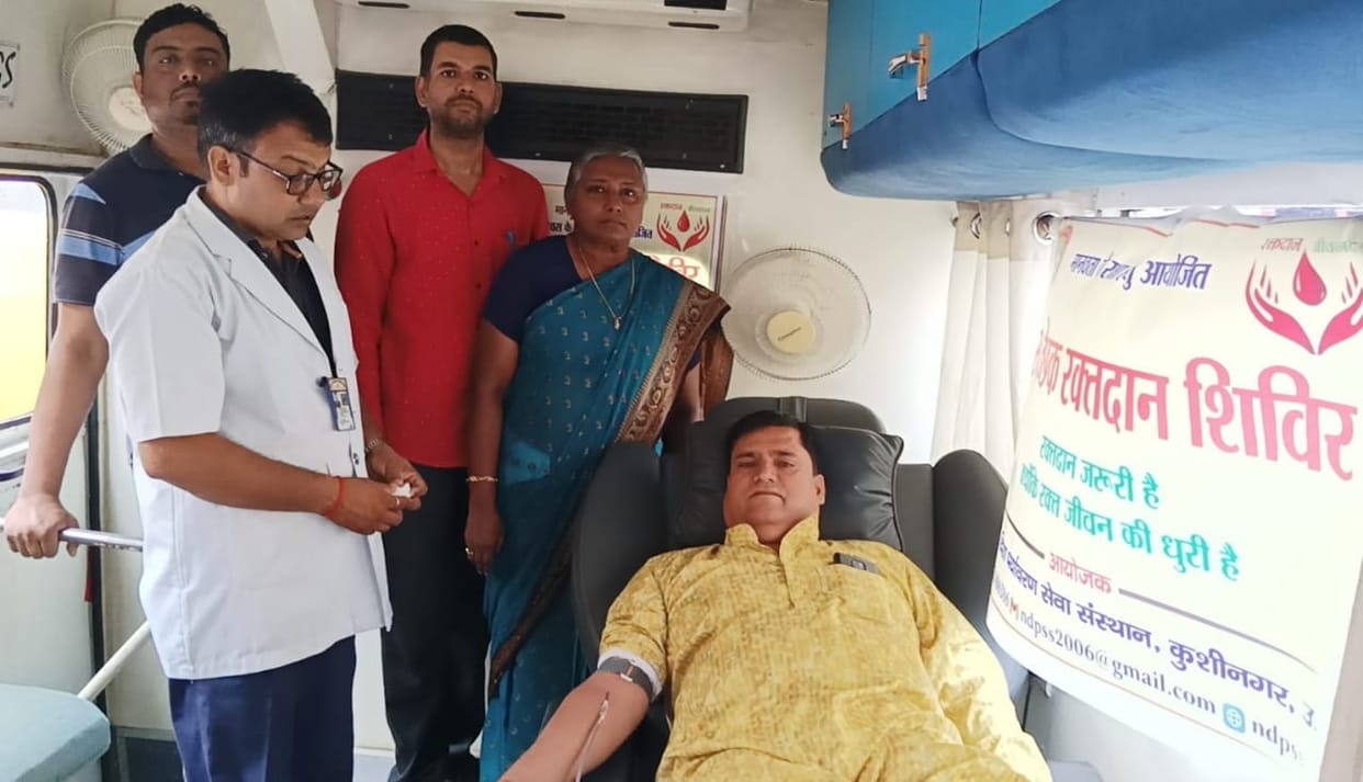 24 people donated blood on Mother's Day