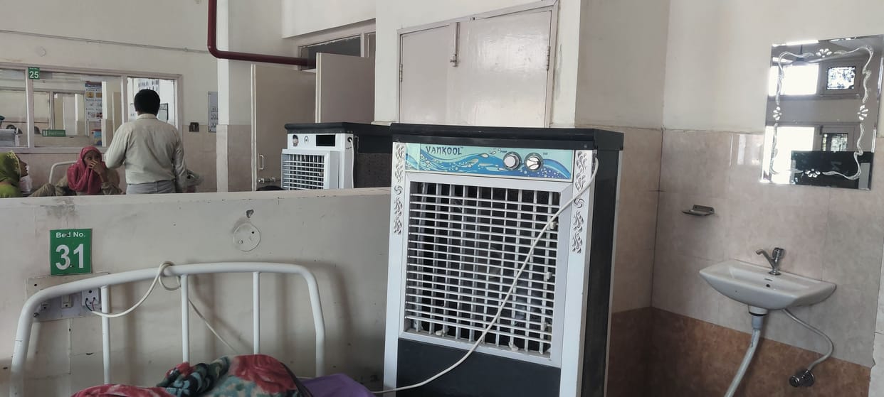 About 15 coolers are being kept in the hospital