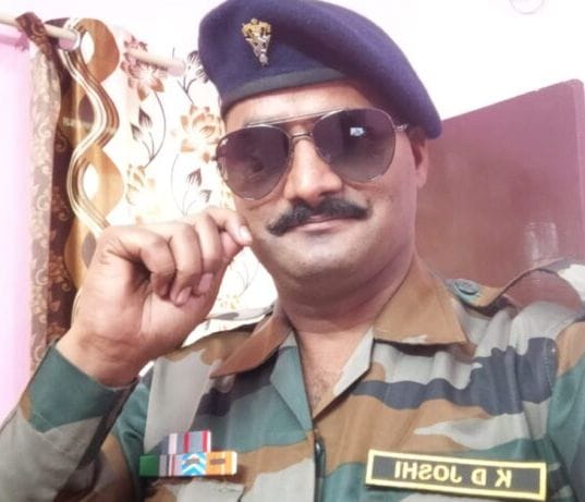 Army Havildar KD Joshi dies in road accident