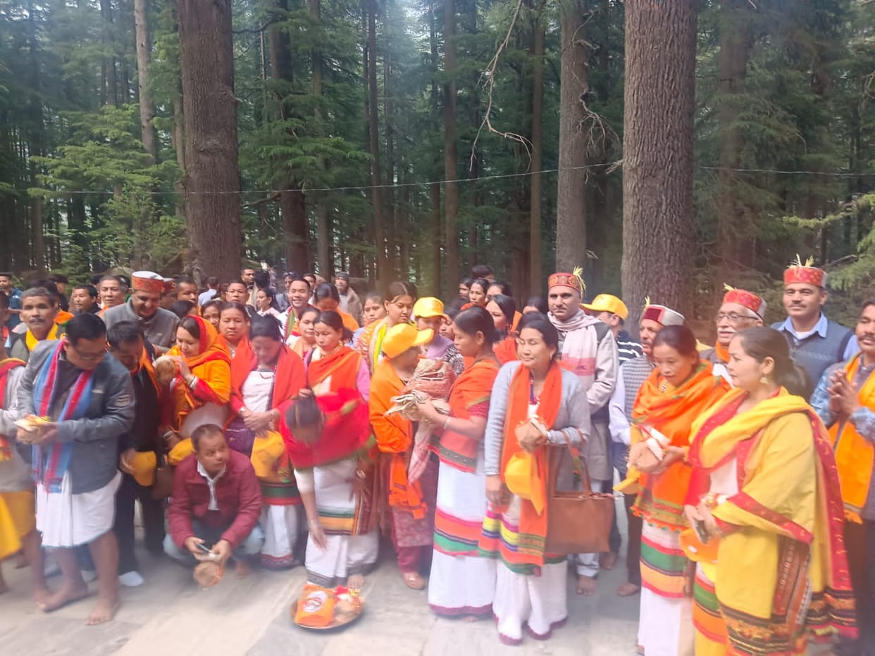 Descendants of Mata Hidimba reached Manali from Nagaland