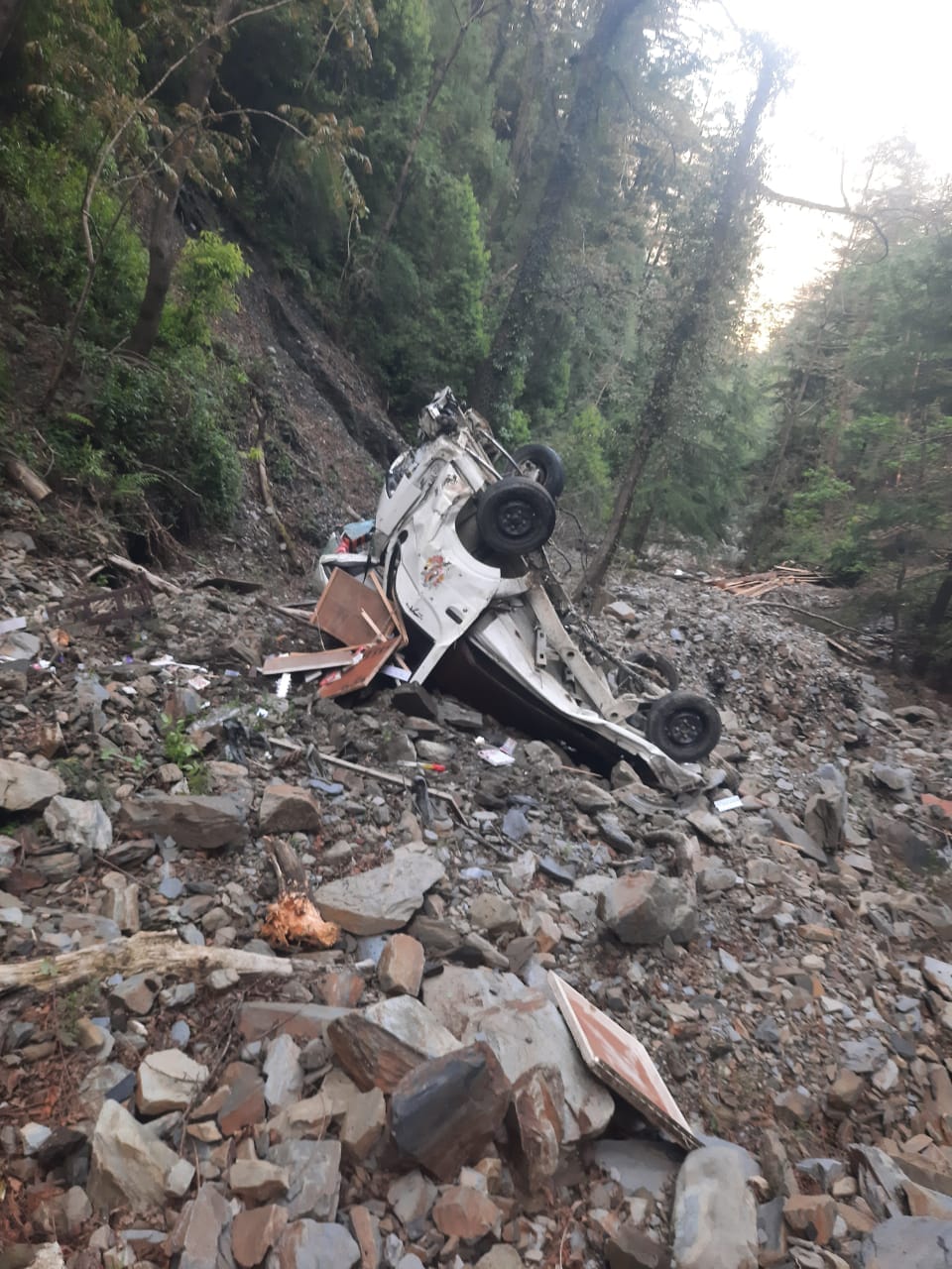 Vehicle fell into ditch at Bagalyaara turn, one brother died, another seriously injured