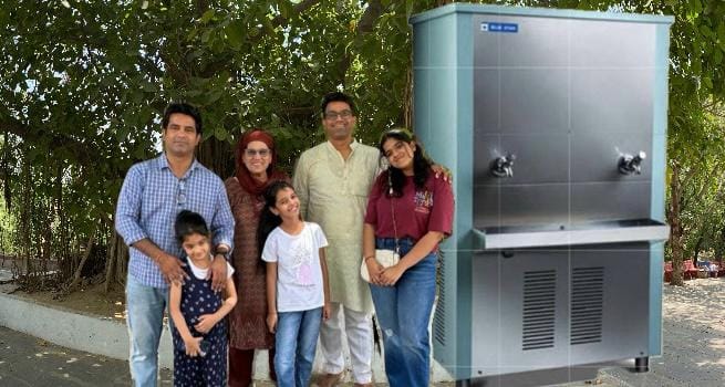 Water cooler installed in Baba Rupdas temple