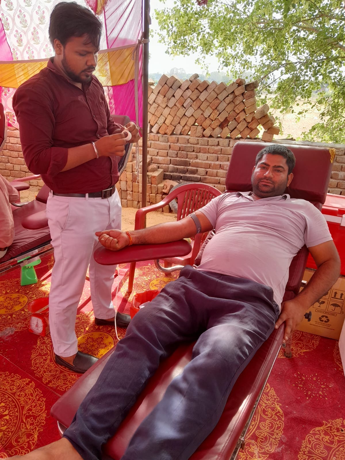 288 units of blood collected in the camp