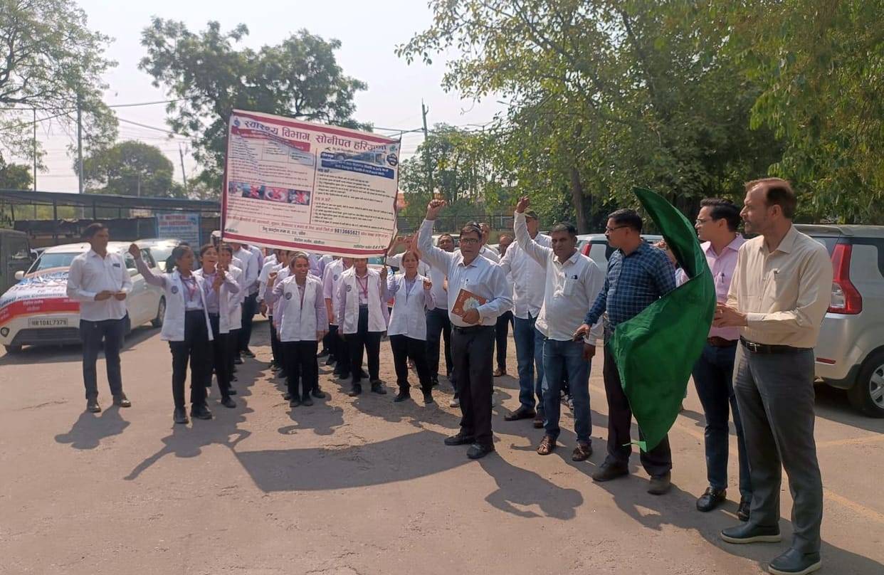 Health workers took out awareness rally on National Dengue Day