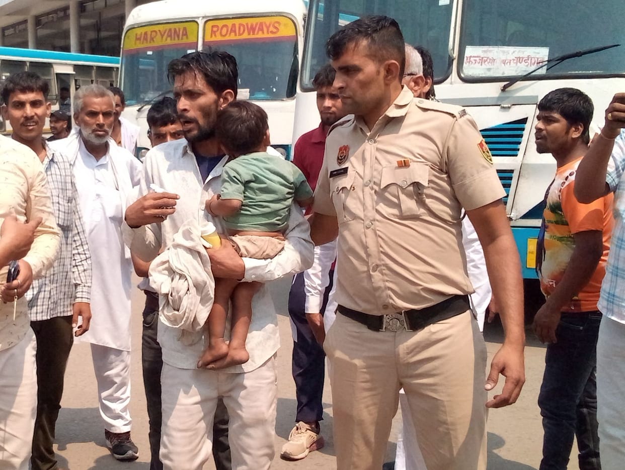 One year old innocent child missing from kiln found in bus