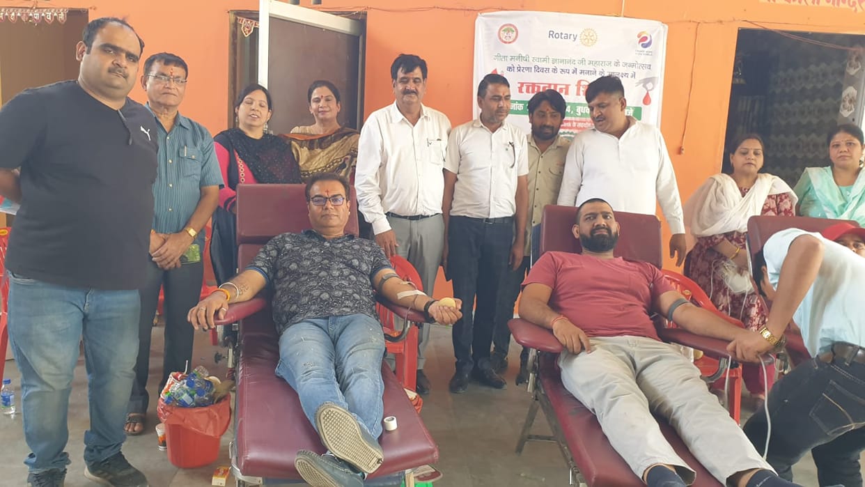Gave message of cow service, earned virtue by donating blood