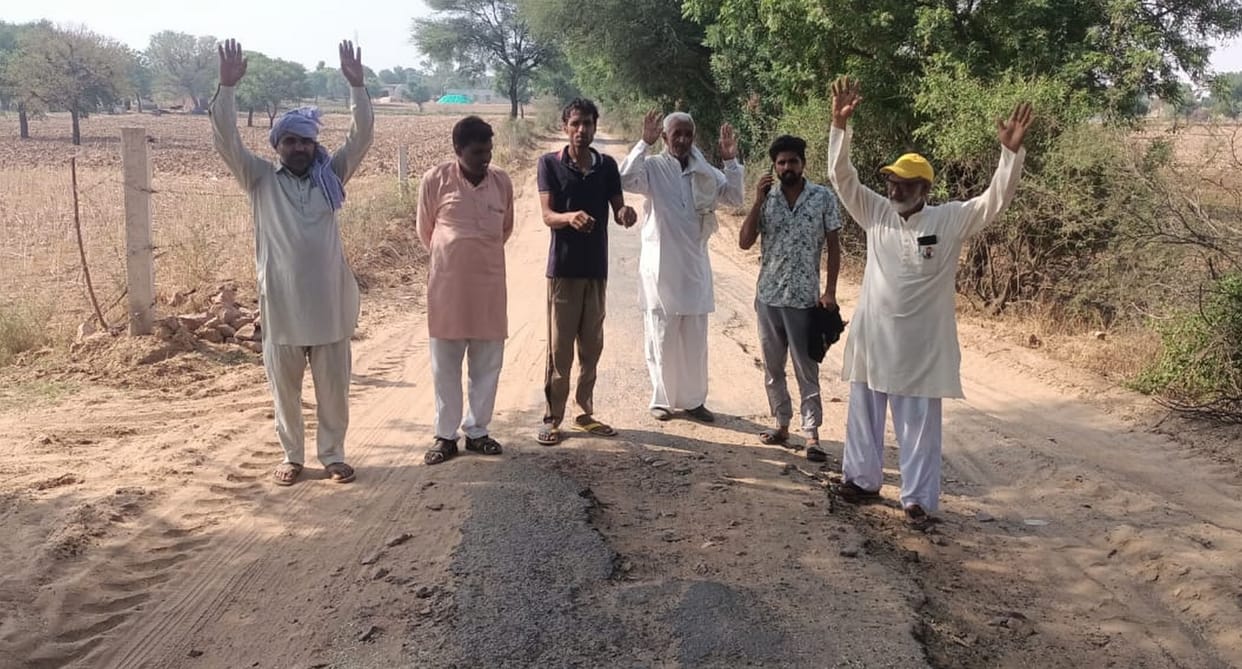 People angry over non-construction of road