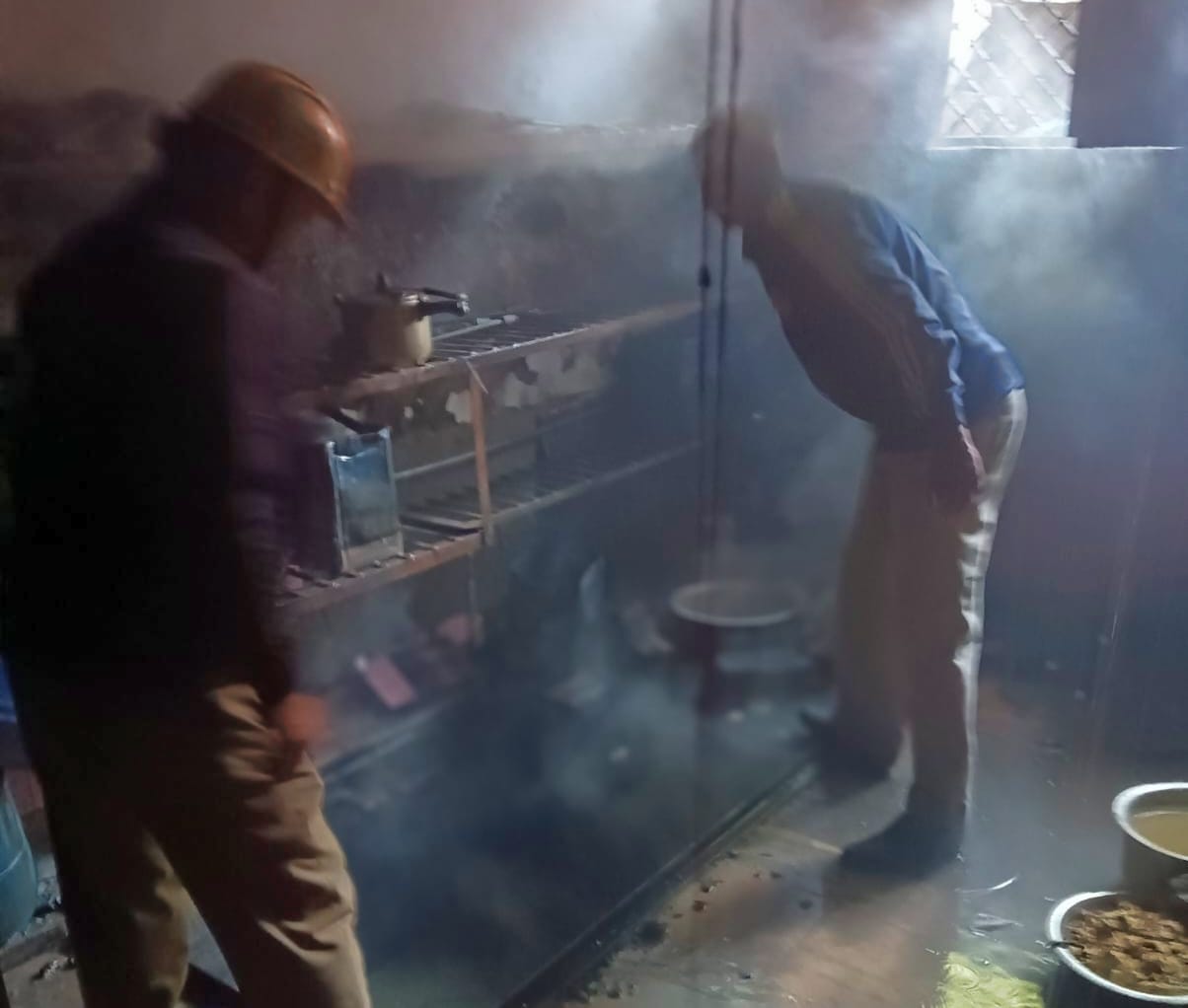 Fire breaks out in sweet shop in Dhalpur