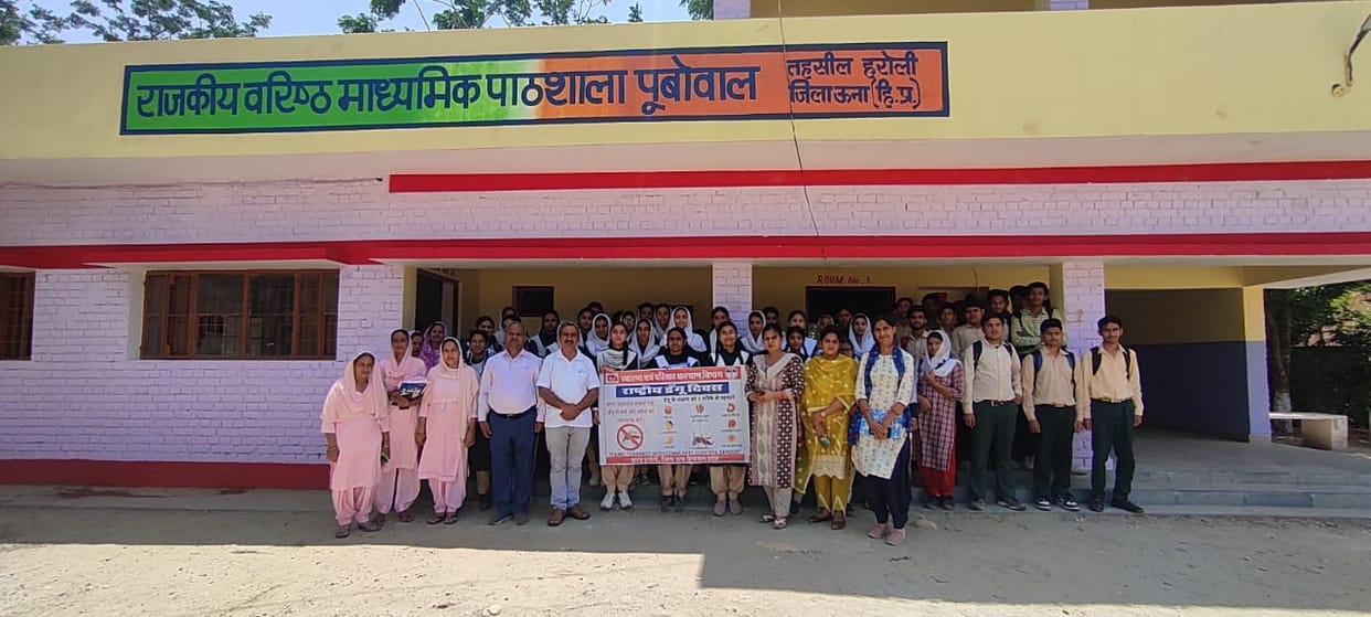Made students aware about dengue