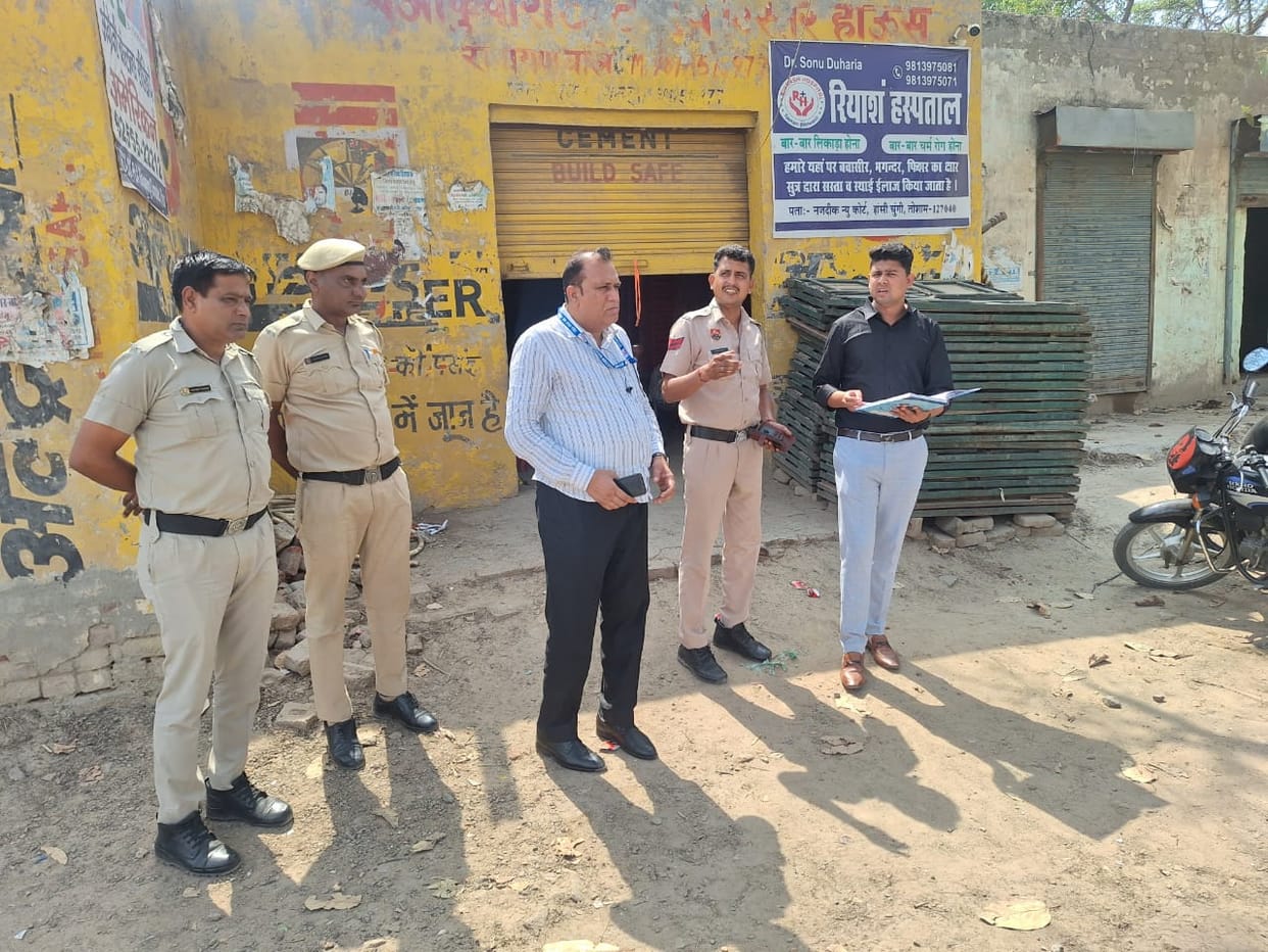 Assistant Returning Officer inspected various checkpoints, checked registers