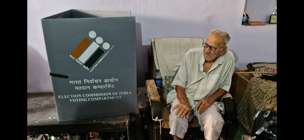 Elderly and disabled voters voted from home