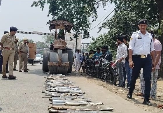 Police fired road roller on 117 modified silencer