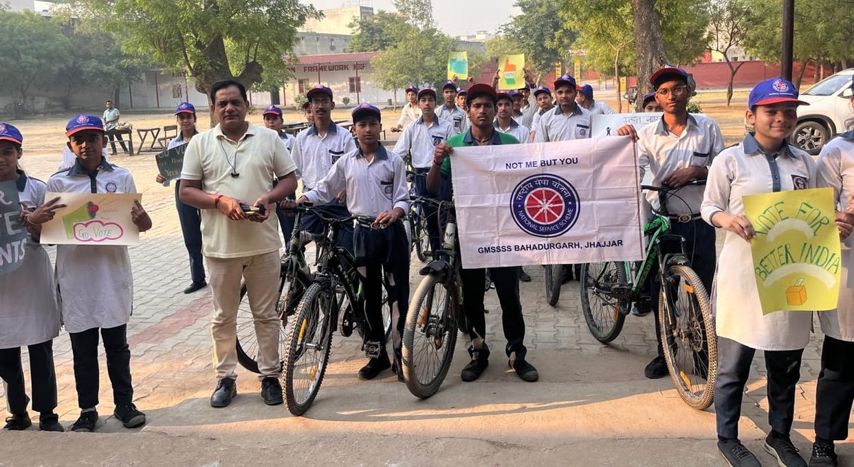 Cycle rally to create awareness about voting