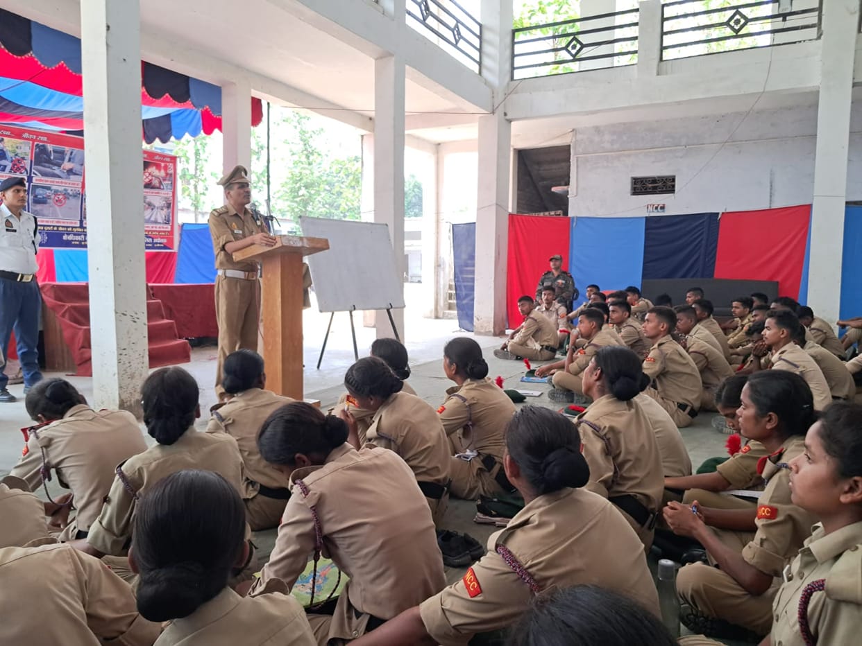 Cadets given training on cyber security and traffic rules
