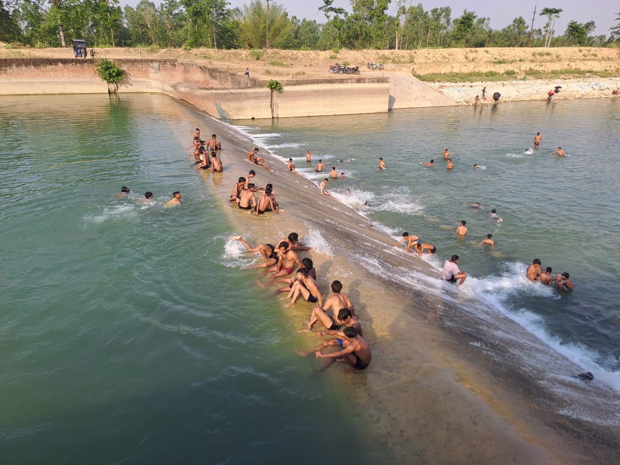 Waterfall of Saryu Canal became Kaal