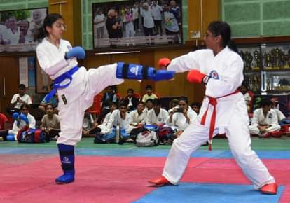 National mega martial arts competition three participants got gold and silver medals