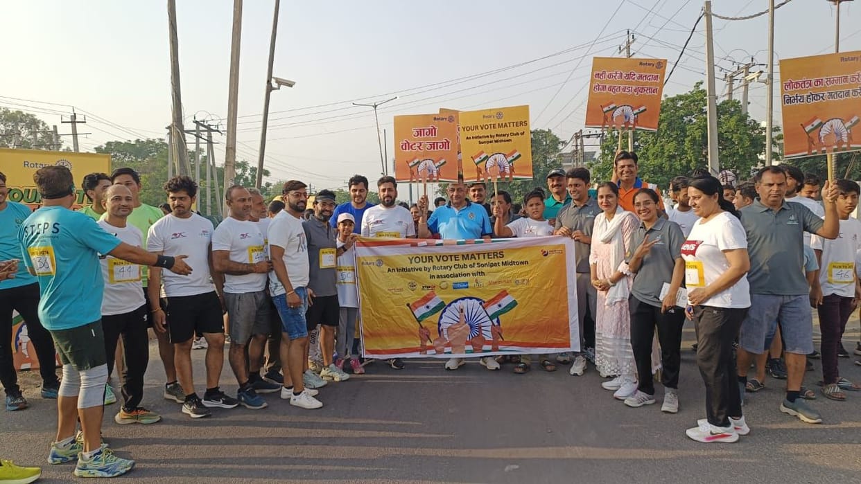Marathon held for voter awareness, hundreds of people from every section gave the message of voting