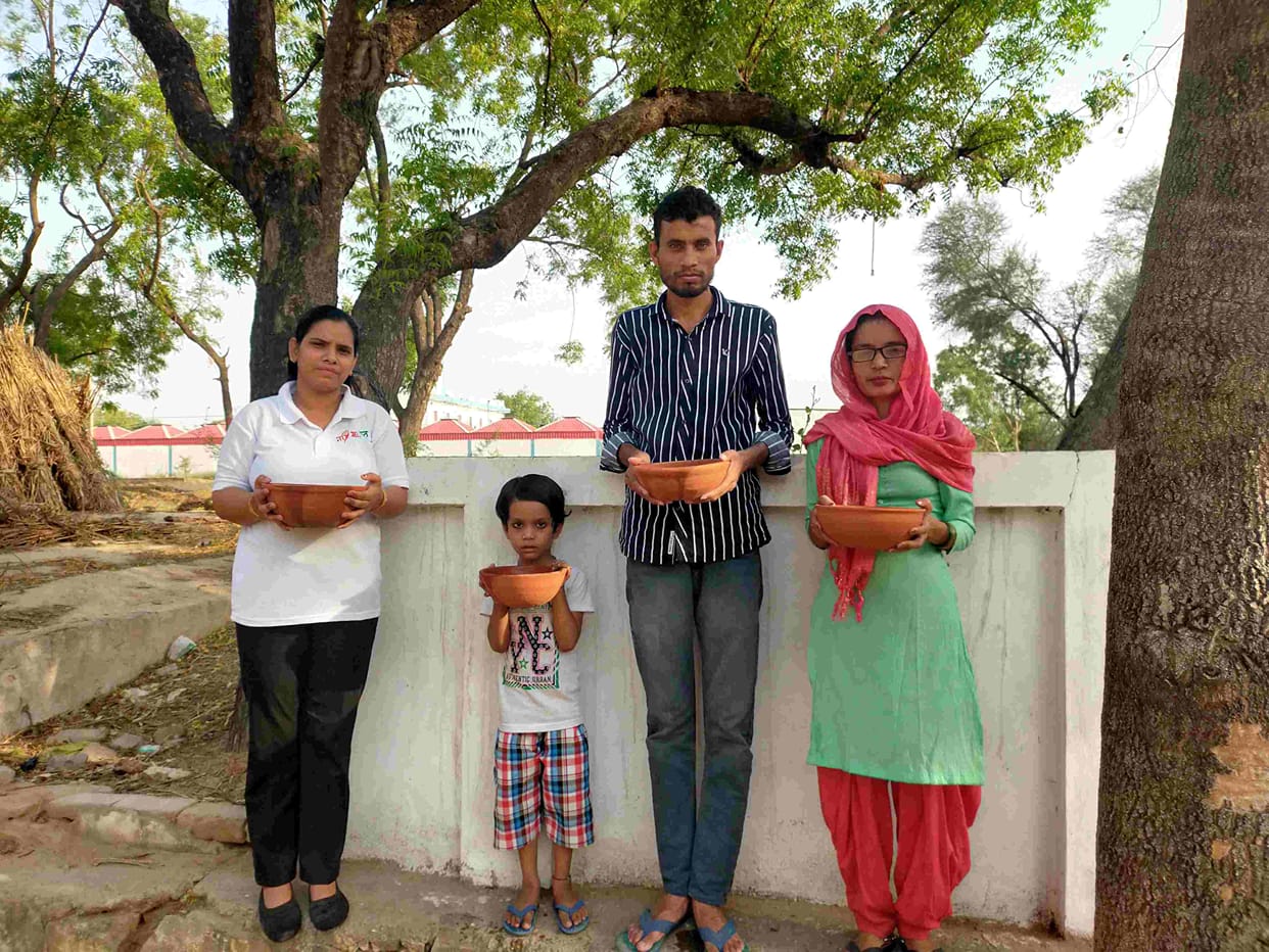 Provided food and water for the birds