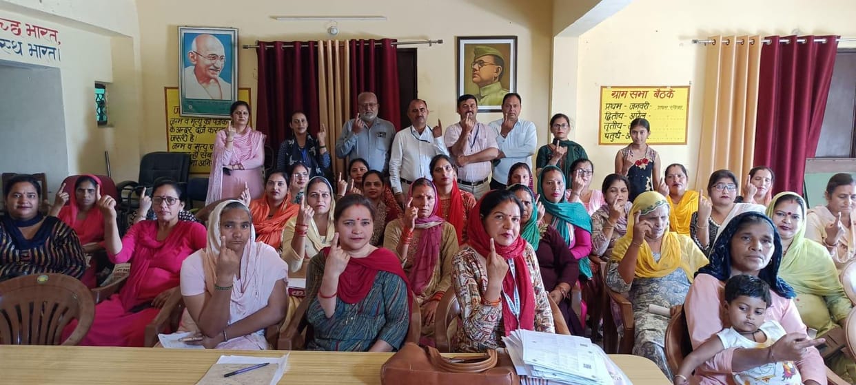 matdata jagrukta programme in patliyo panchyat