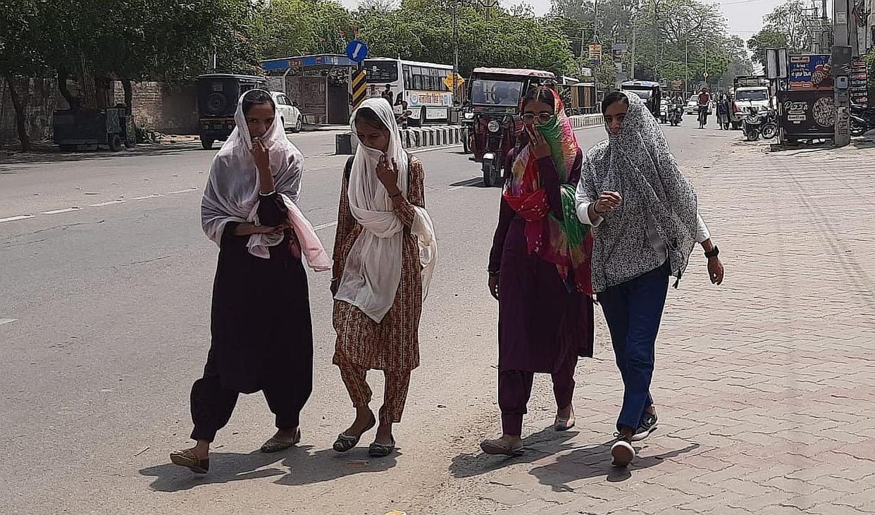 The mercury dropped by one degree, but there was no respite from the scorching heat.