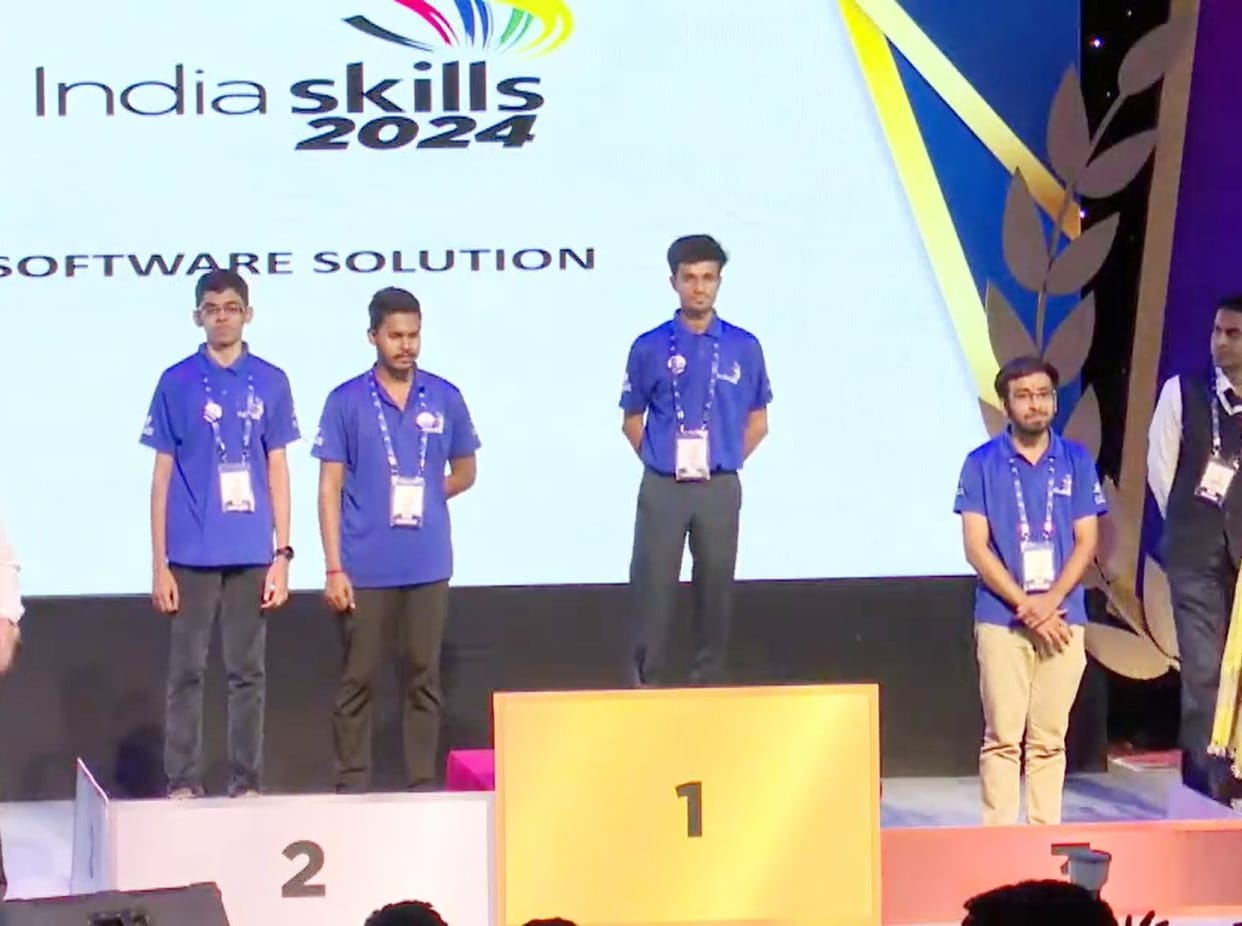 India Skills Competition-2024... Gautam of Hakenvi got gold and Mausam got bronze