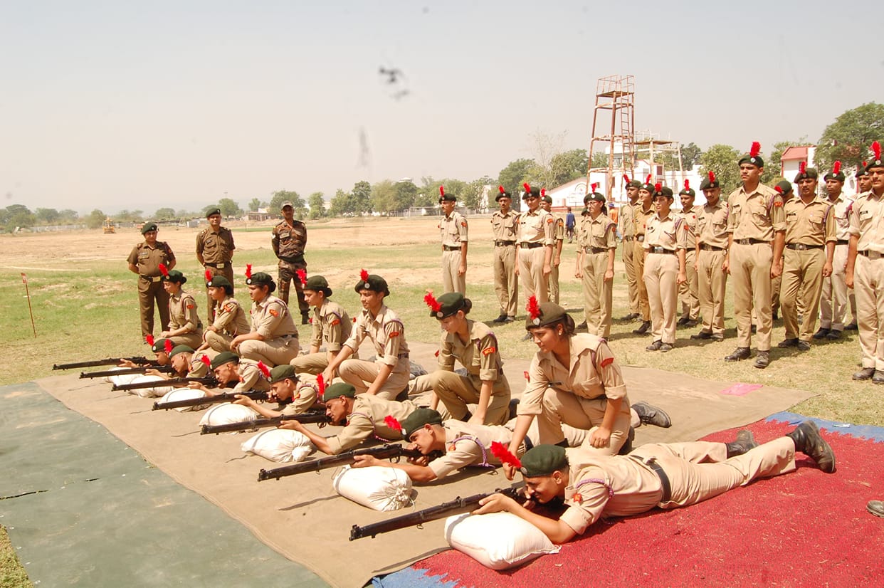 NCC cadets practiced firing