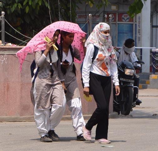 The temperature has been at 40 degrees for three days... the scorching heat has made us miserable.
