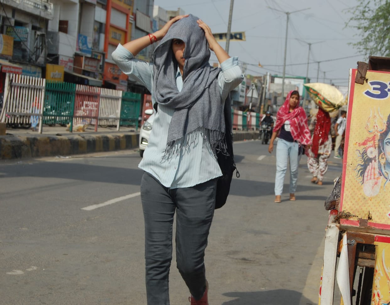 scorched by the heat waves