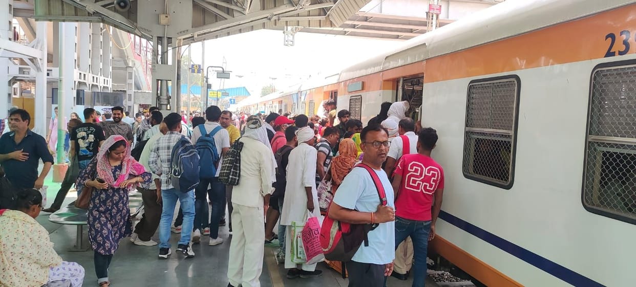 Five trains remained canceled even after the protest ended, others ran late