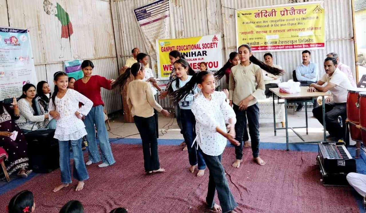 Ganpati Education Society organized children's fair in Diggal