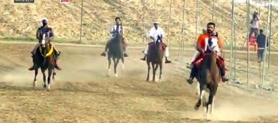 Players from nine states did horse riding