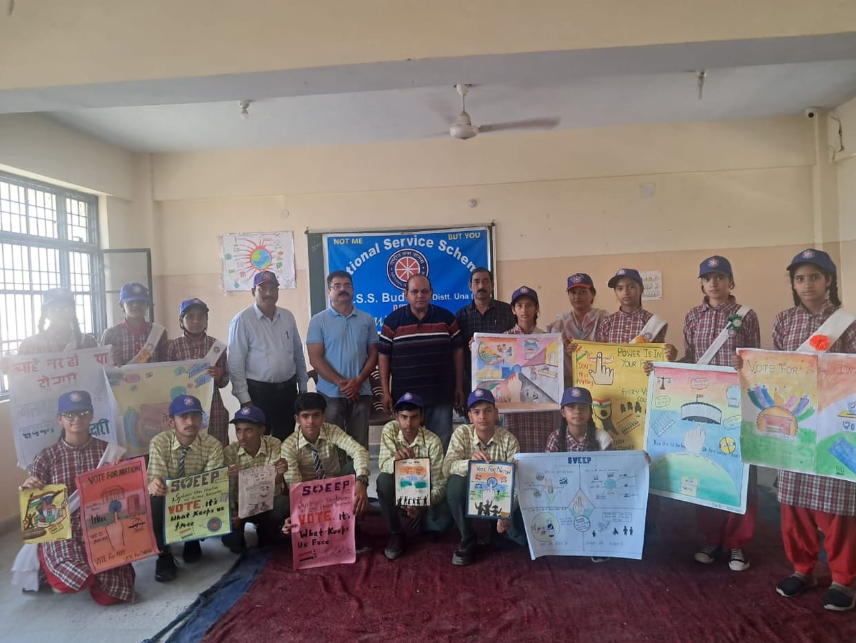 Awareness raised in Budhan school about voting