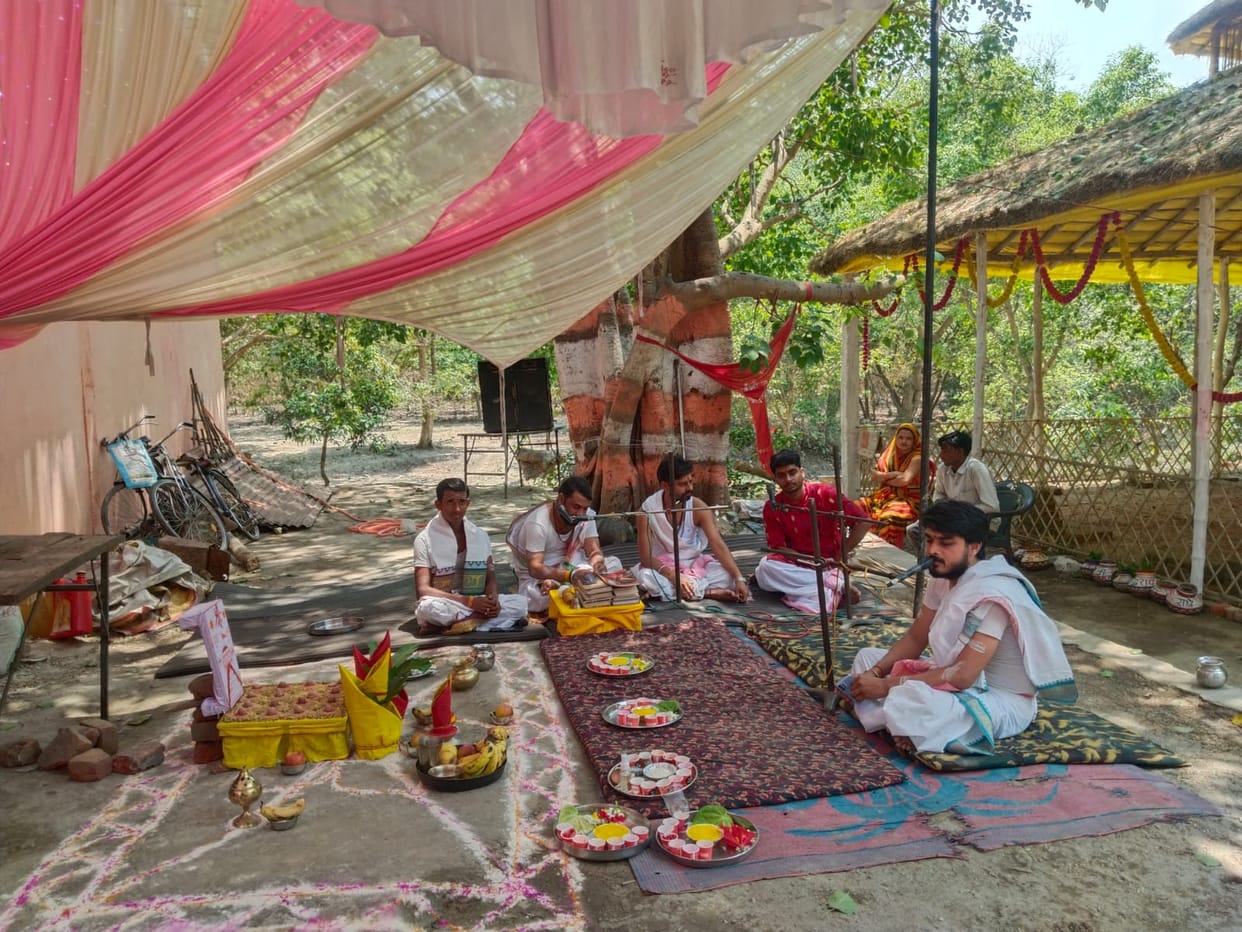 Rudra Mahayagya started at Hanuman temple