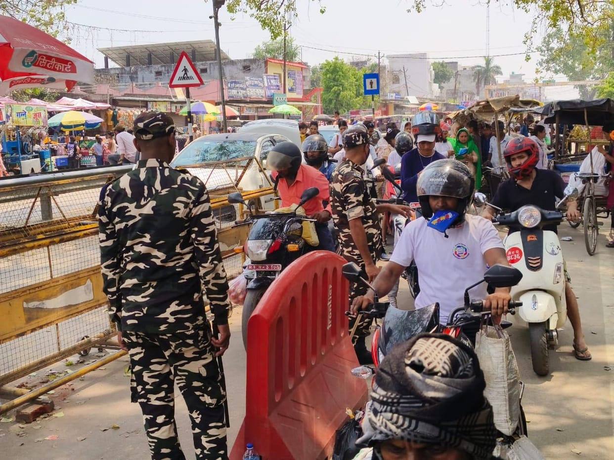 Security tightened from road to sky due to PM's public meeting