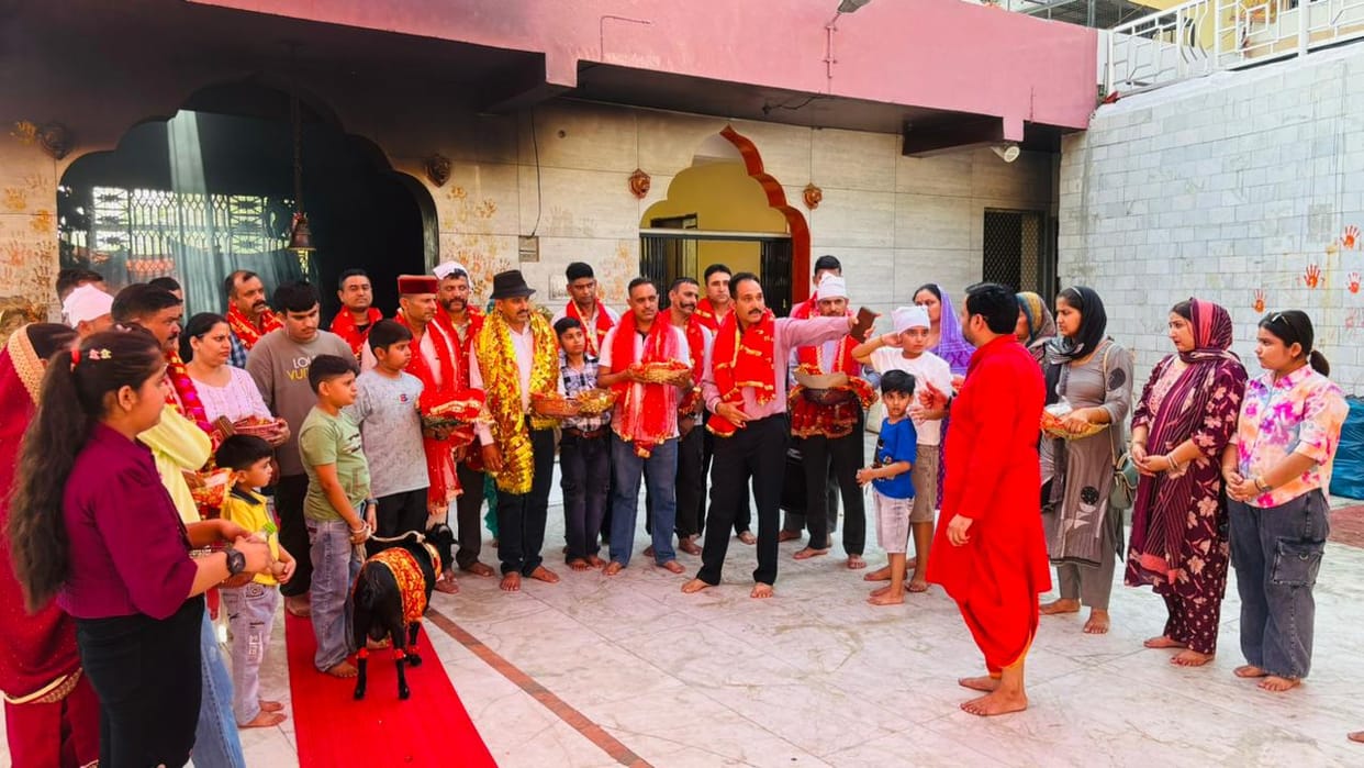 Battalion offered goat in Jwalaji temple