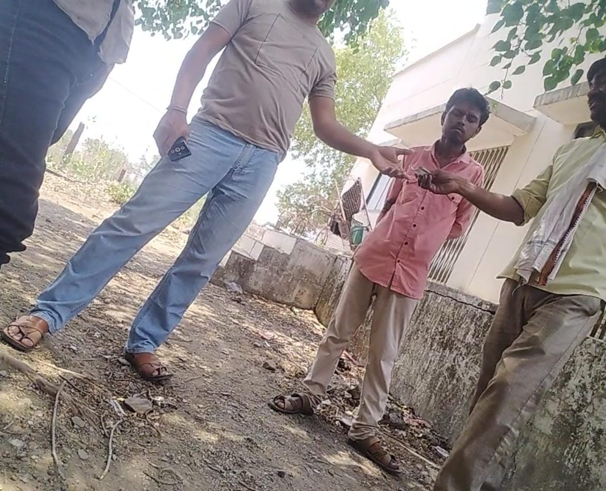 Damoh News Video of head constable taking bribe in exchange for releasing minor goes viral