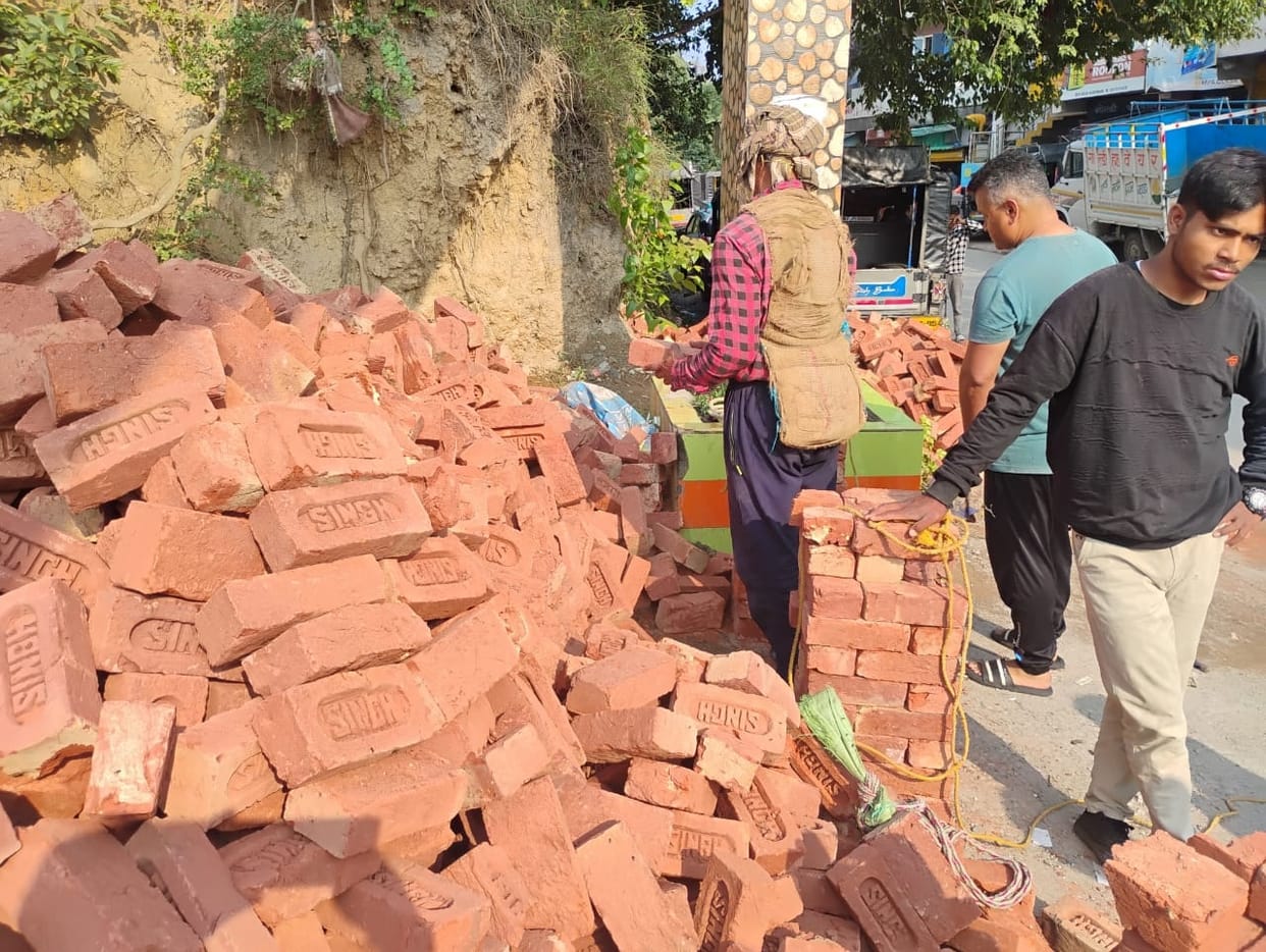 Former soldier angry over construction material being poured at Shaheed Dwar
