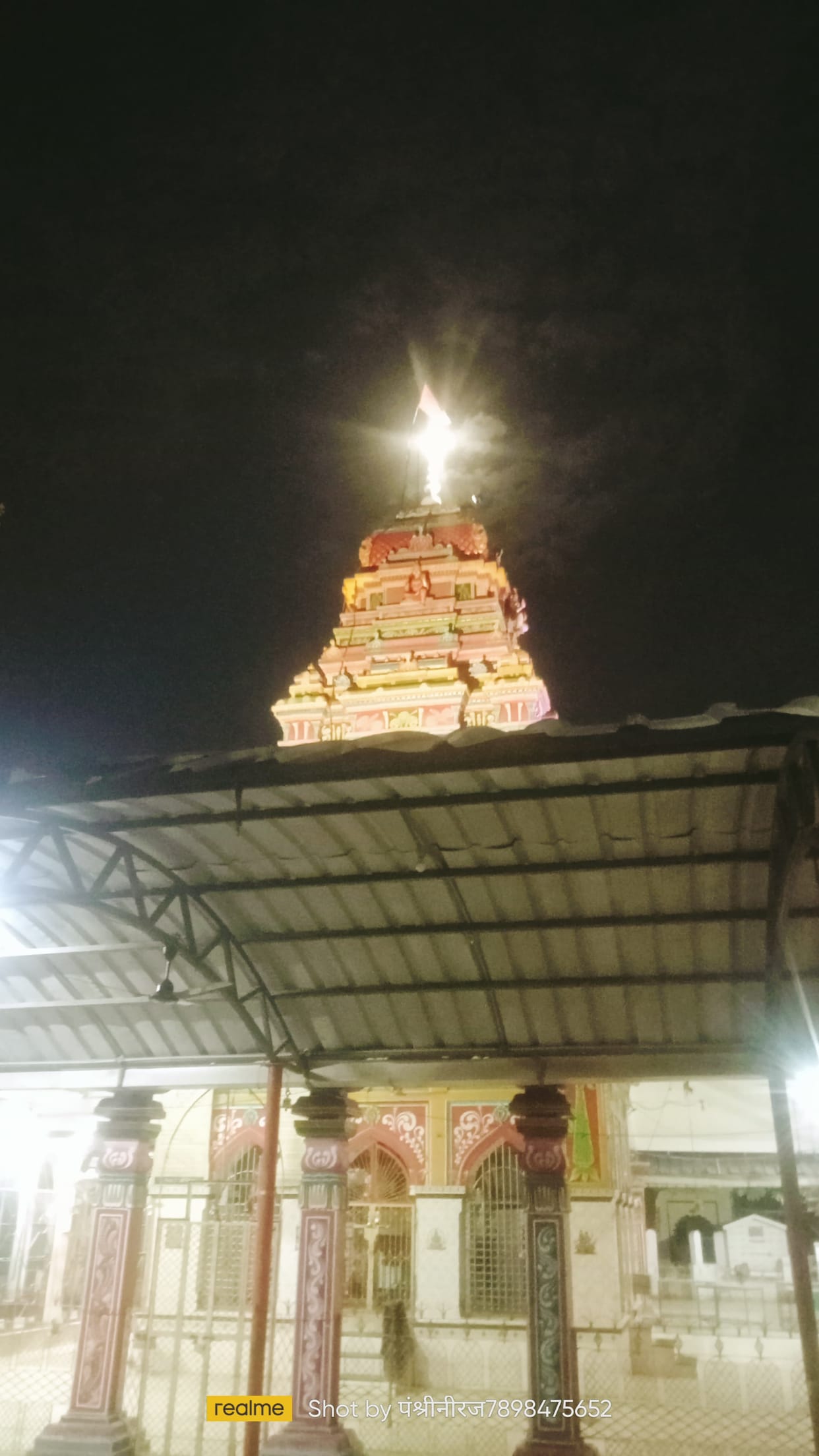 On the night of Buddha Purnima, an amazing sight was seen on the peak of Hatha Maa Chandi Ji temple