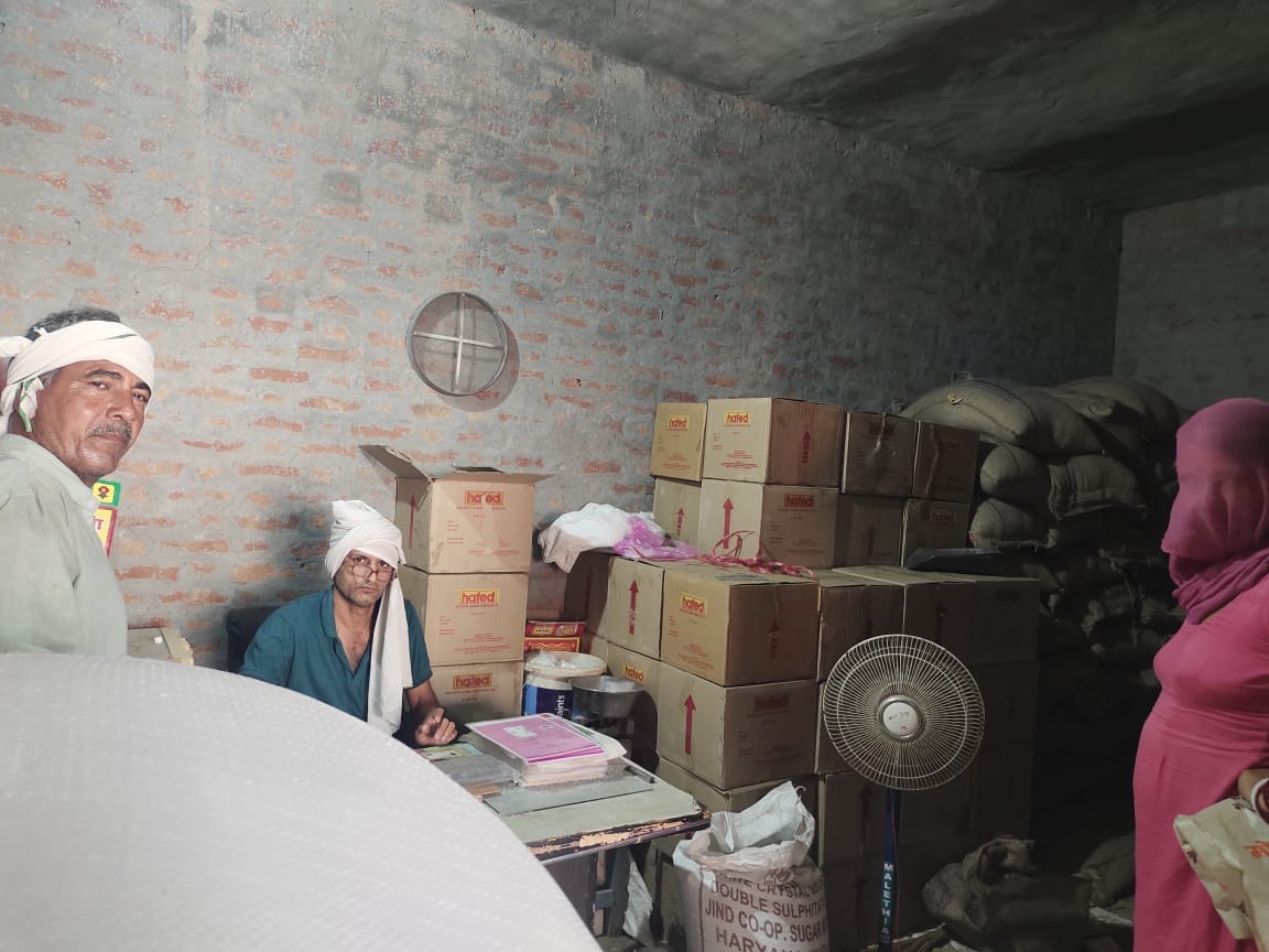 Food and Supply Department sent less than three thousand quintals of wheat to 365 depots in the district.
